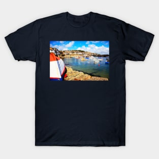 Mousehole Harbor, Cornwall, UK T-Shirt